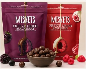 Miskets freeze dried confectionery packs